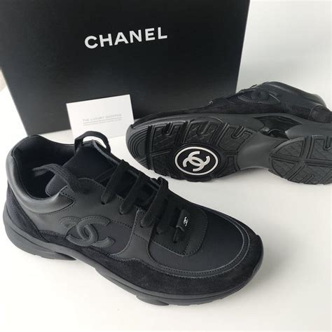 chanel runners heren high top zwart|chanel runner black shoes.